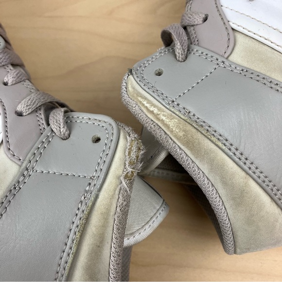 Nike Air Jordan Retro 1 Mid Men’s Size 8.0 College Gray Basketball Shoes Beaters - Picture 7 of 15